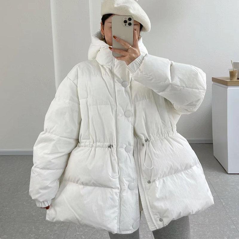 女のコートダウンコートカジュアルファッションレジャlージャンダウンジャケット寒さ対策ダウンレディパーカー長袖ダウンジ
