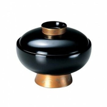 福井クラフト　利久椀 黒高台金唐草 33604600 17,170円