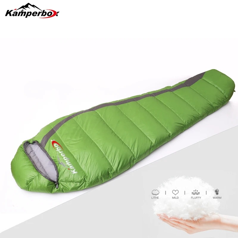 Kamperboxダウン寝袋超軽量寝袋冬の寝袋キャンプ用品軽量寝袋キャンプ