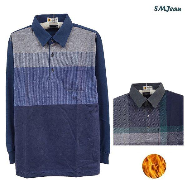 SMJ1763 メンズ起毛Tシャツ 中年男性 冬Tシャツ