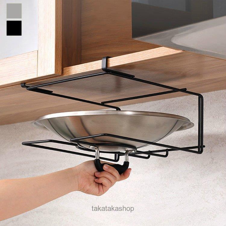 日用雑貨 キッチン雑貨 キッチン用品 蓋ハンガー デッドスペース収納 見せる収納 ドアハンガー シンプル 便利グッズ ホワイト ブラック片付け