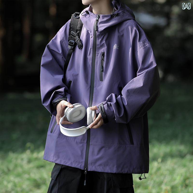 メンズ アウター カジュアル おしゃれ 防水 ジャケット 防風 登山 服 アウトドア キャンプ ジャケット ジャケット