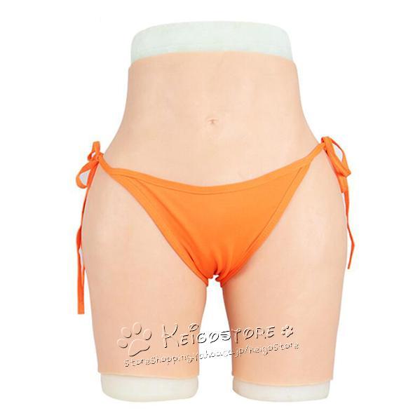 即纳 シリコンパンツ 女装 コスプレ 女装パンツ 下着 男娘 偽娘 仮装 セクシー パンツ 性転換 変装 変性 尿道あり 挿入可能 陰毛あり0