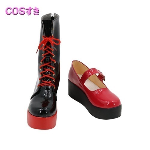 【全店任意2枚購入で100円OFF】百鬼あやめ ホロライブプロダクション 2期生 コスプレブーツ 靴 ハロウイン パーティー 仮装