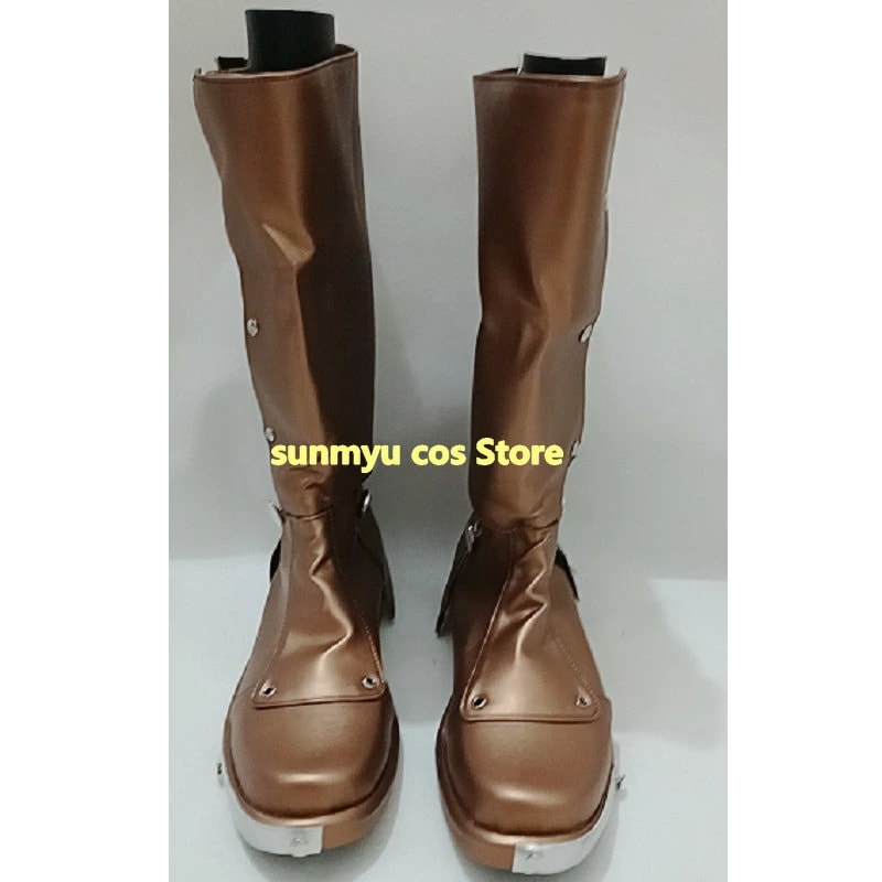 ダックゴールド靴　ゴールドロングブーツ　オーダーサイズ　 コスプレ靴
