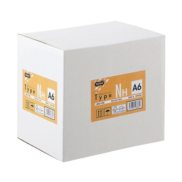 （まとめ） TANOSEE αエコペーパータイプNH A6 1箱（4000枚:500枚8冊） 5セット