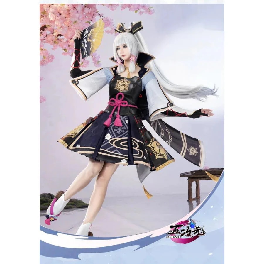 即納あり 【大人気N0.1】　原神　コスプレ　神里綾華　リニューアルVer　衣装　ins大人気 ウィッグ　靴 髙!品!質