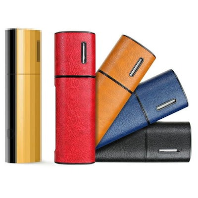 リルハイブリッド3.0 本革製ケース 3個&ステックケース１個セット 髑髏混 リルハイブリッド3.0 本革製ケース 3個&ステックケース1個