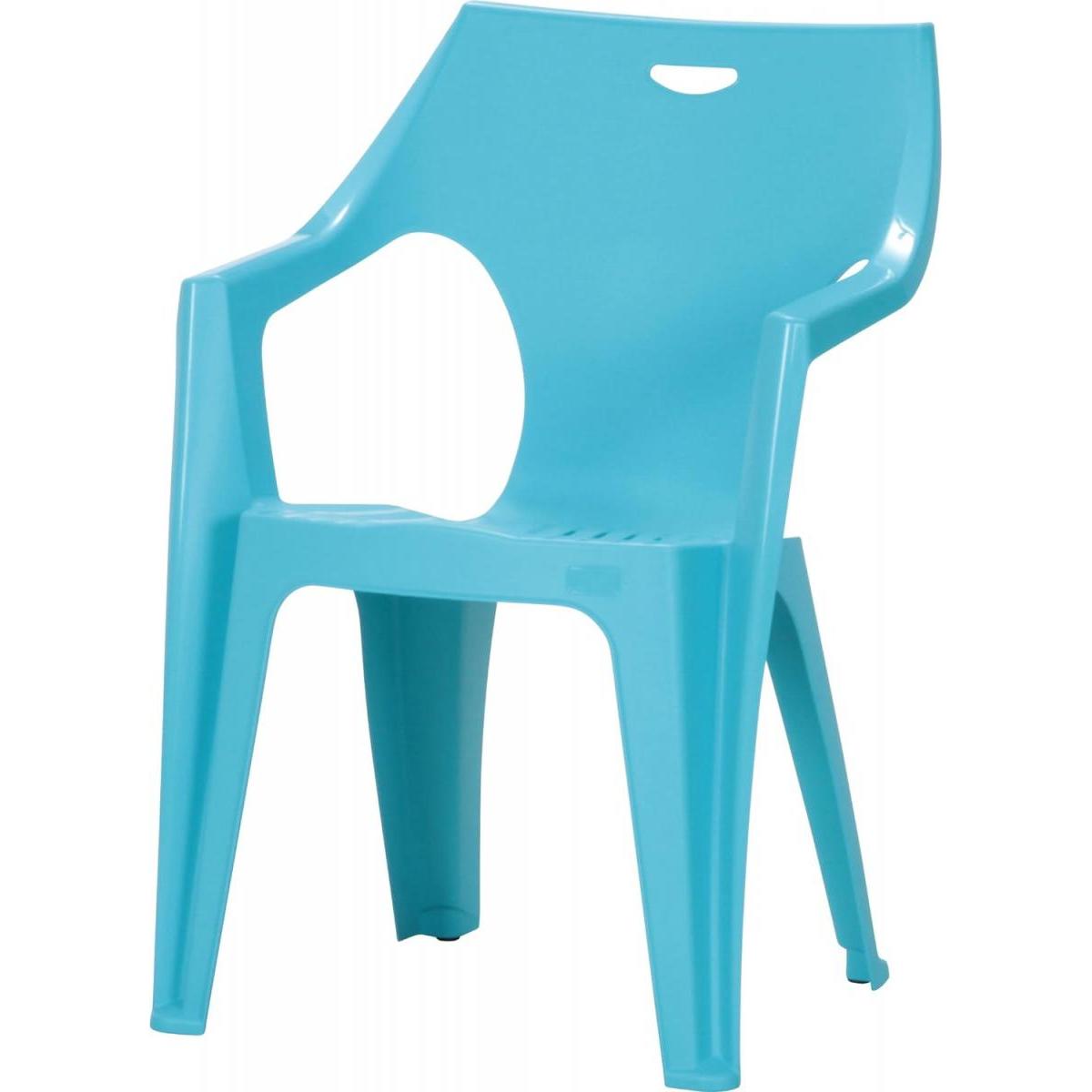 【I】 不二貿易 ガーデン プラスチック チェア アンジェロ ライトブルー 庭 屋外 使用 可能 ガーデンチェア いす 椅子 軽量