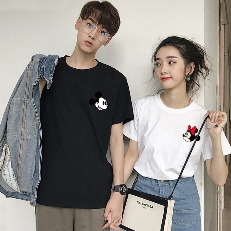 新品先着50名セール中 ミッキーtシャツ 可愛いミッキーペアルックカップルtシャツ ディズニー Tシャツ 半袖 レディース メンズ Xs 4xl