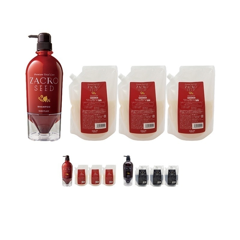 ザクロシード シャンプー 700ml ポンプ + シャンプー 1800ml(600ml×3個) 詰替用 セット