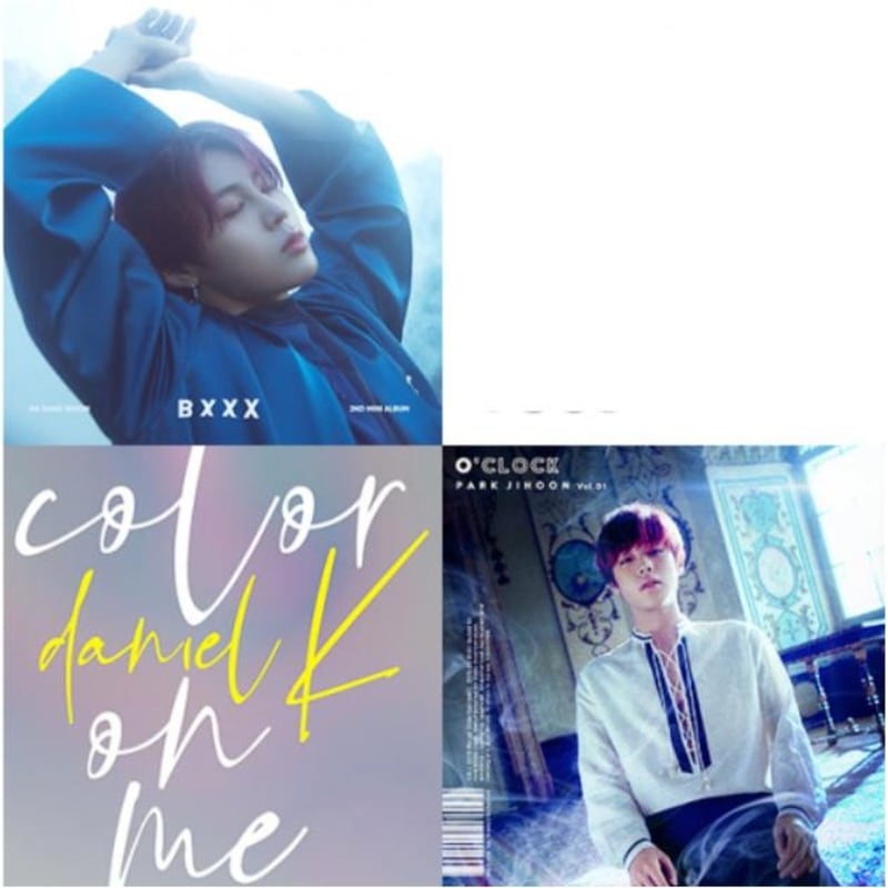 [3種セット]カンダニエル（KANG DANIEL）ハソンウンパクジフン（Wanna One）color on me Blue（BXXX）O CLOCK LOVE