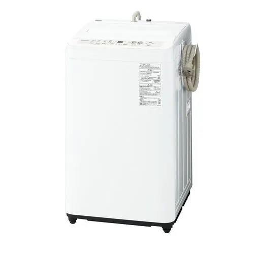 パナソニック 全自動洗濯機 洗濯：7.0kg 幅55.6cm ビッグウェーブ洗浄 立体水流 槽洗浄 バスポンプ NA-F7PB5-W ホワイト系