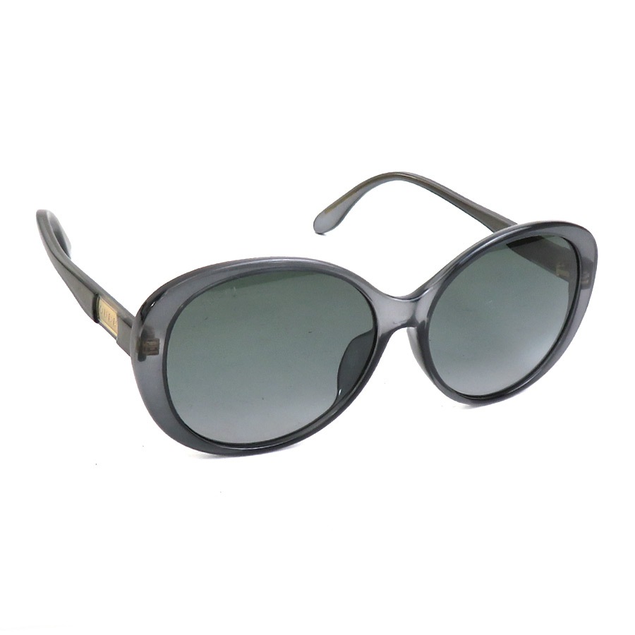 グッチ GUCCI サングラス プラスチック クリアブラック×カーキ ユニセックス r10798a