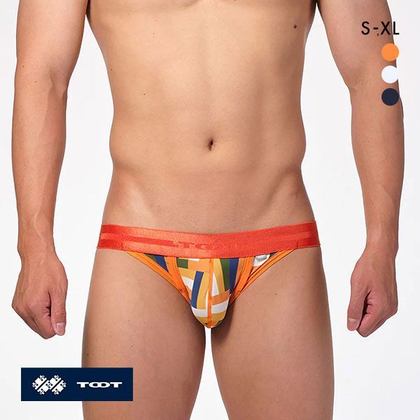 トゥート TOOT マルチブロック ビキニ フルバック メンズ 前閉じ CV24A002 立体カップ