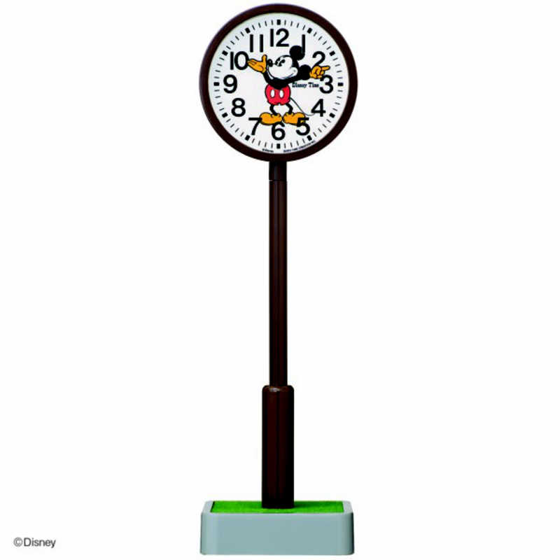 セイコー　ポール型置時計 (Disney Time(ディズニータイム)) 濃茶色　FD881B