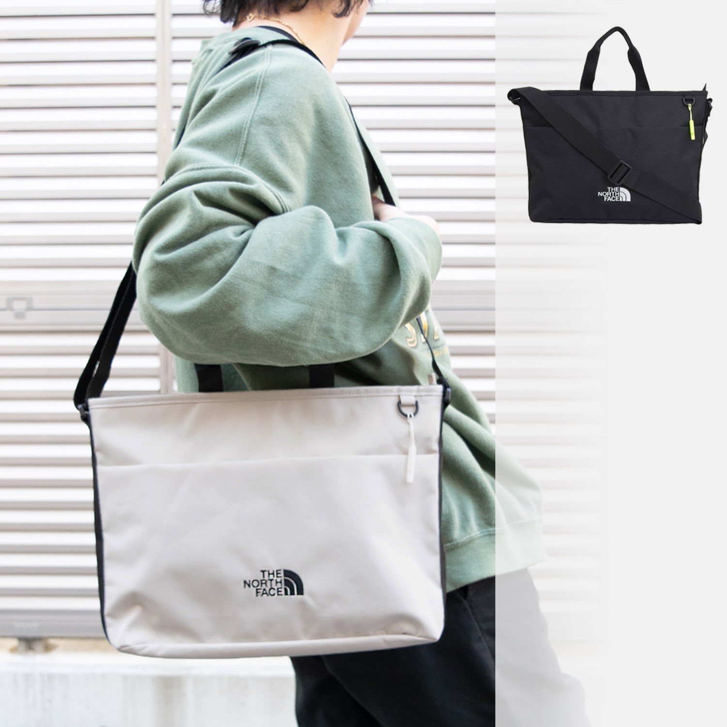 ノースフェイス バッグ メンズ レディース ショルダーバッグ 2WAYバッグ ブラック JR. MULTI MESSENGER L NN2PP53R-BLK THE NORTH FACE