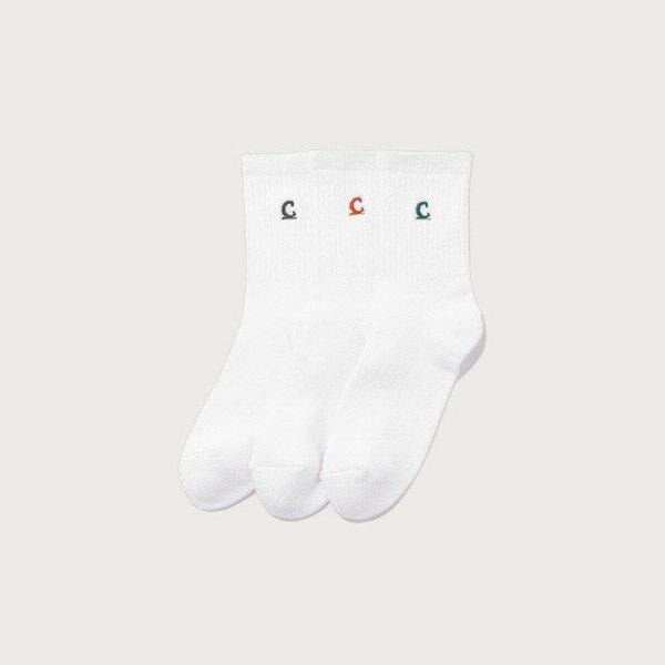 M ソックス CQK CO2506TC11-MT [3PACK] シンボルロゴ ホワイトソックス Multi