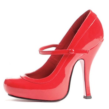 コスプレ 仮装 ベビードール・メリージェーンストラップシューズ レッド 26cm 【 コスプレ 衣装 ハロウィン パーティー 靴 ハイヒール パンプス ストラップ ハロウィン 衣装 プチ仮装 ヒールパ