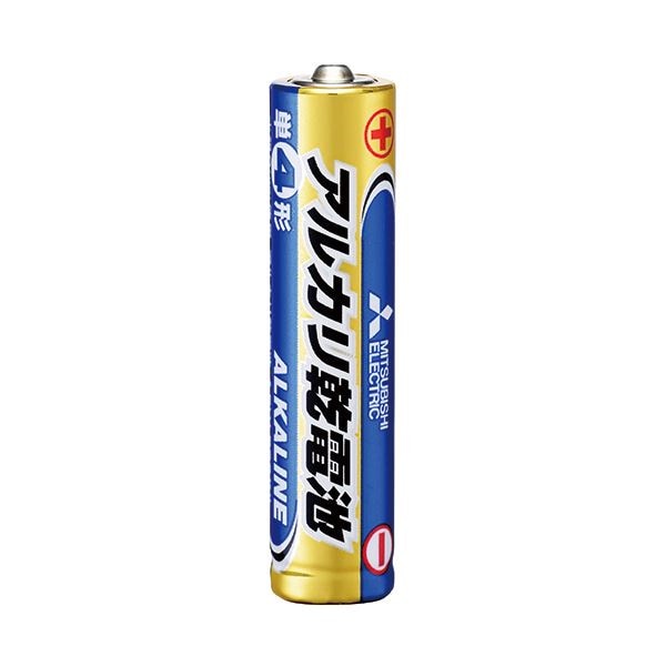 （まとめ） 三菱電機 アルカリ乾電池 単4形LR03N/4S 1セット（40本:4本10パック） 10セット