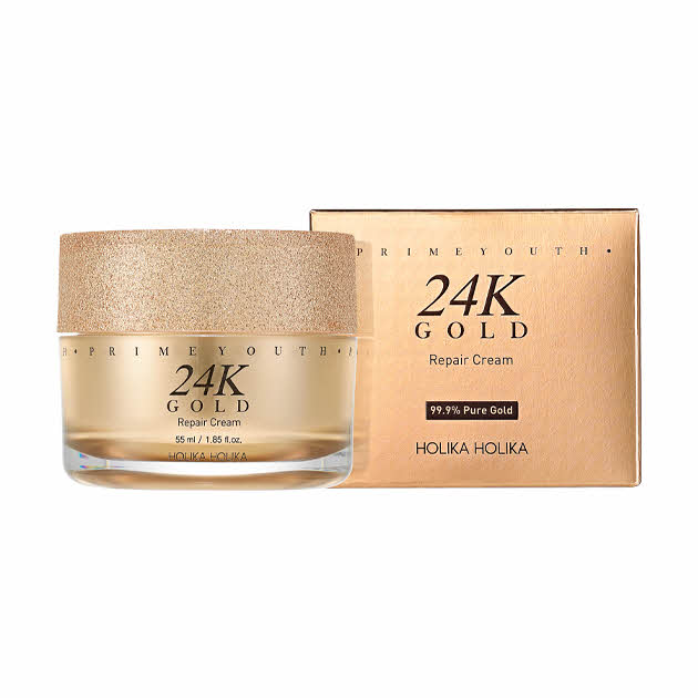 プライム ユース 24K ゴールド リペア クリーム 55ml Qoo10] ホリカホリカ プライム ユース 24K ゴールド リペ