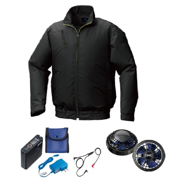 KU92010 空調服 ポリ製 カジュアル FAN2400SPBB/LISUPER1 ブラック L