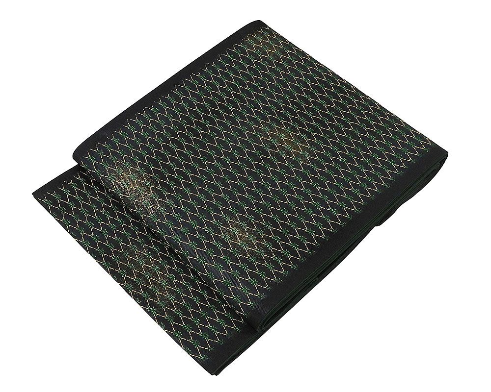 袋帯 未着用美品 正絹 染色作家 草野一騎作 菱松ぼかし模様 袋帯 未使用 新古品 g0646