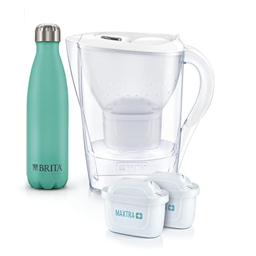 ブリタ 浄水器 ポット ろ過水容量:1.15L(全容量:2.4L) マレーラ COOL ステンレスボトル付 マクストラプラス カートリッジ 2個付き 【日本正規品】 ピュアパフォーマンス 6,198円