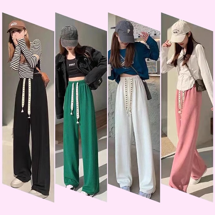 ４色展開 巾着ワイドレッグパンツ レディース 痩身 フロアレング レイジードレープ パンツ ボトムス ストレートパンツ ロングパンツ ワイドパンツ スリム 細身 ストレート ハイウエスト