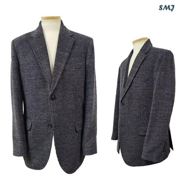SMJ2078 ウール混紡コンビジャケット 中年 中年男性 スーツ 冬