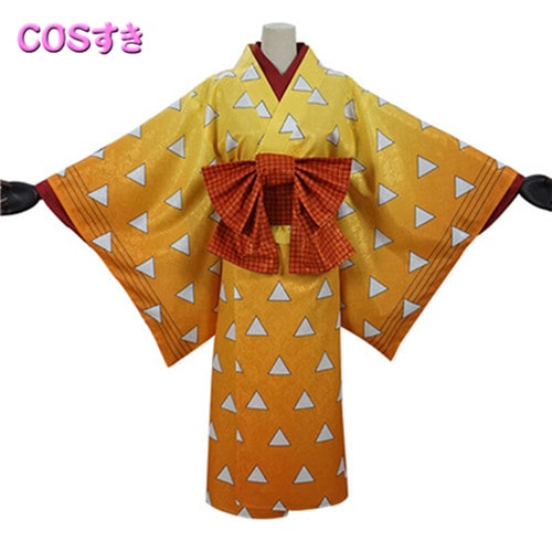 【新品開催 】　我妻善逸 女装 善子 遊郭潜入編 コスプレ衣装 コスチューム　cosplay 変装 キャラクター 8,344円