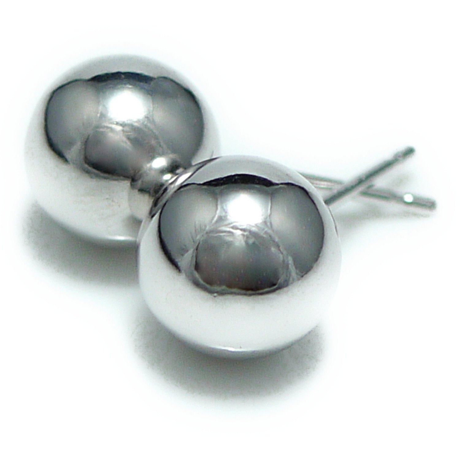 プラチナ 丸玉 ピアス 両耳 ペア 7mm メンズ レディース Pt900 刻印 (プラチナ7mm)