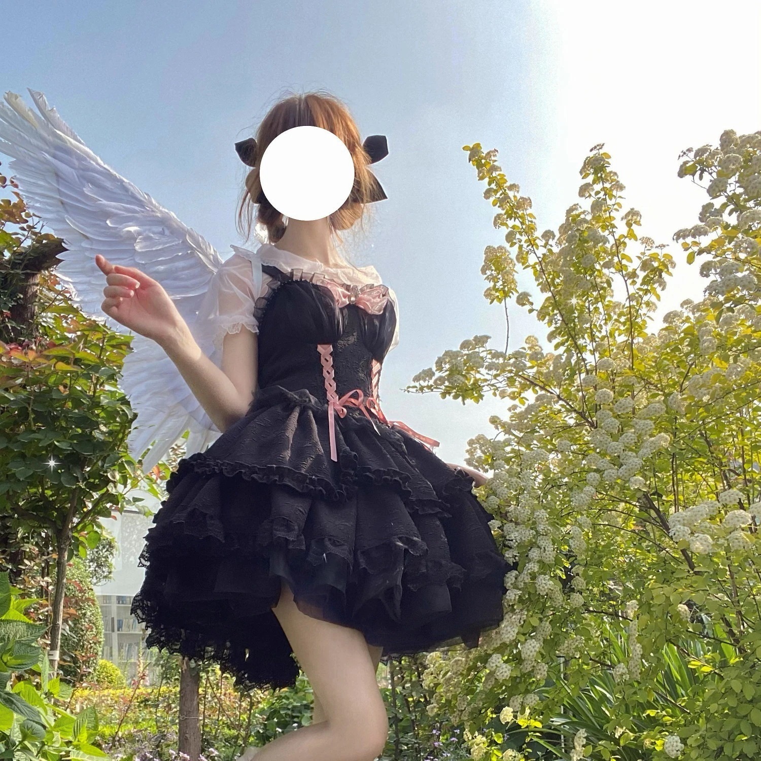 コスプレレディースロリータキャ30%までに制限ミソールスカート洋装ゴシック風jskキャミソールワンピースメイド服 韓国ファッション ハロウイン
