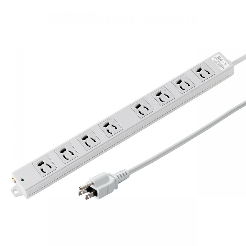 工事物件雷ガードタップ 3P 8個口 3m TAP-K8SP-3