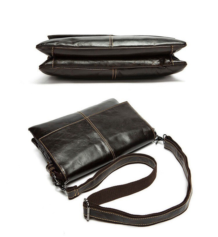 ショルダーバッグ 男女兼用 ビジネス ブリーフケース 斜め掛け 本革 肩掛け 通勤 牛革 大きめ