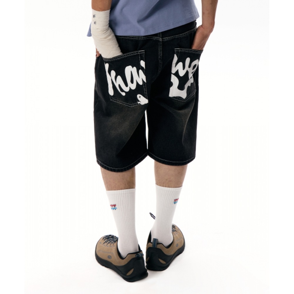 KNOW WAVE スネーク バミューダパンツ KNB25001BLK (ブラック)