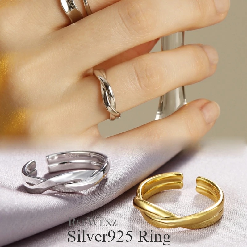 【高品質Silver925】シルバー リング 幅太 幅広 ワイド 太め 大ぶり レディース 人差指 金属アレルギー インデックスリング インスタ ゴールド おしゃれ オフィス プレゼント 人気 韓