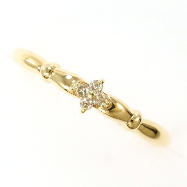 K9YG リング 指輪 11.5号 ダイヤ 総重量約0.8g ジュエリー 中古