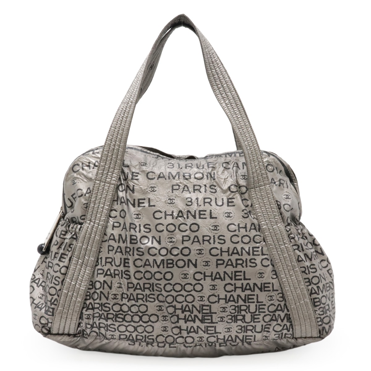 アンリミテッド ロゴ トートバッグ ショルダーバッグ ショルダートート セミショルダー 肩掛け ナイロン シルバー A4611 19,738円