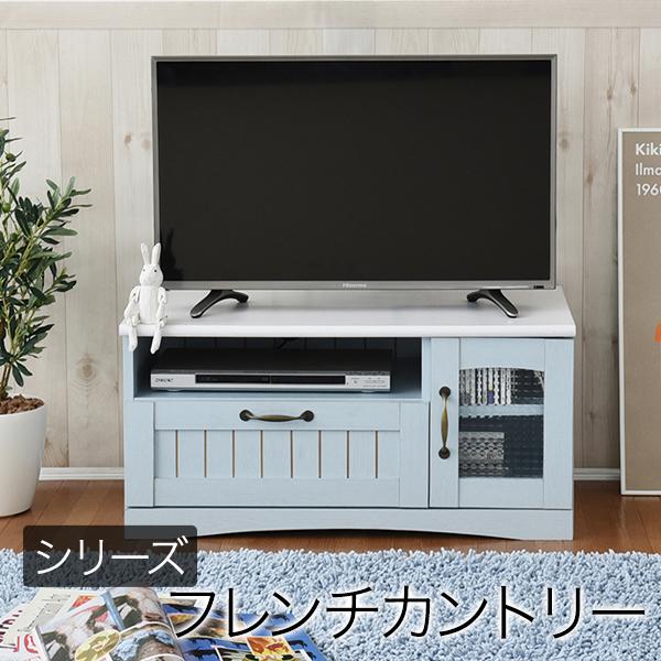フレンチカントリー テレビ台 テレビボード コンパクト 幅80 奥行 40 テレビラック 32型 姫 フレンチ家具 14,475円