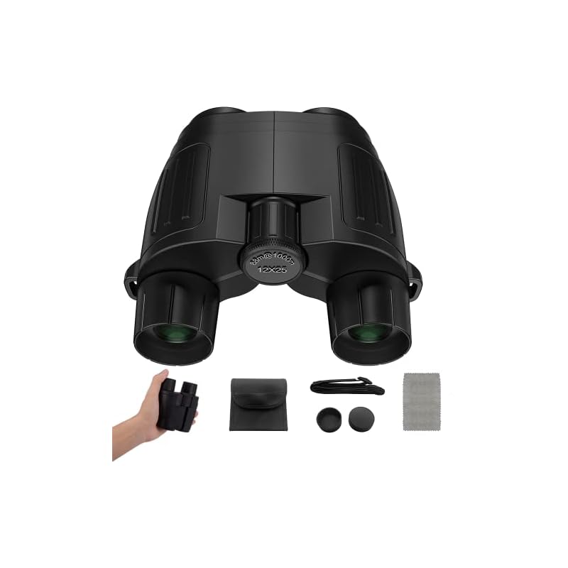 YIUTERA 双眼鏡 オペラグラス コンサート用 12倍 防振 防霧 望遠鏡 ライブ スポーツ観戦用 FMC多層绿膜 小型 軽量 防水 Bak4レンズ 目幅調整 軽量 小型 コンパクト ストラップ付