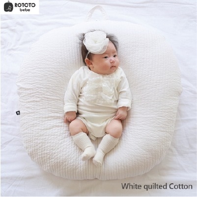 ロトトクッション White Quilted Cotton 逆流クッション 授乳枕 斜面枕 ベビー枕 うつ伏せ遊び 出産祝い 赤ちゃん 新生児 吐き戻し防止 韓国製 8,583円