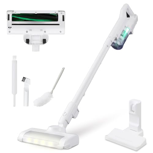 【静電モップ付き】アイリスオーヤマ 充電式サイクロンスティッククリーナー 掃除機 コードレス サイクロン スティッククリーナー ヘッドライト付き 置くだけで充電スタンド 人気 SCD-122PM-W