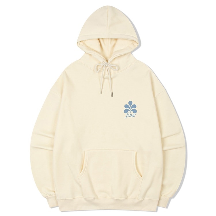 SIGNATURE FIGURE LOGO HOODIE - CREAM