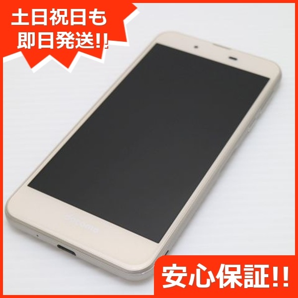新品同様 SH-02J AQUOS EVER ゴールド スマホ 229