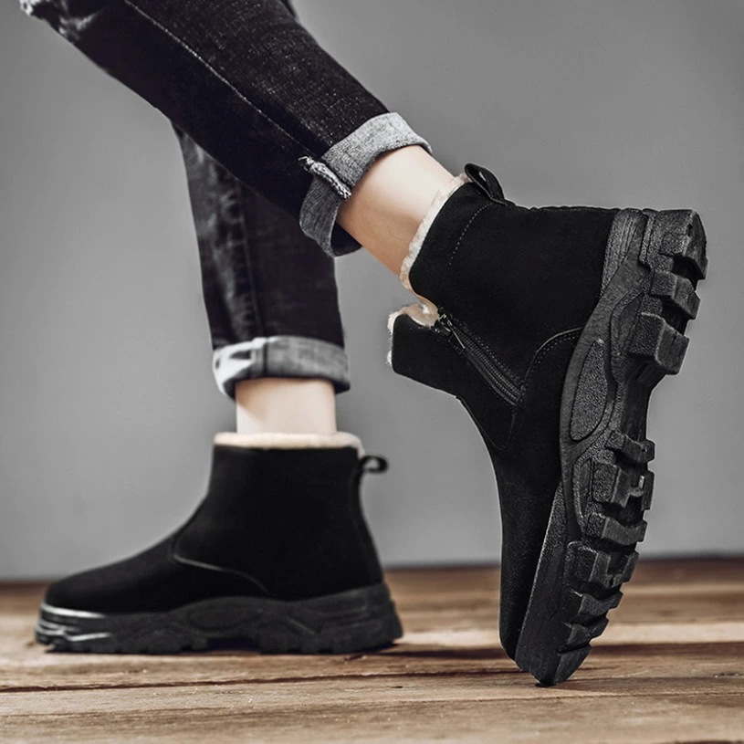 クーポン スノーブーツ メンズ ブーツ ムートンブーツ メンズ 防寒靴 ウィンターブーツ 防滑 保温 裏起毛 ショートブーツ おしゃれ 雪靴 冬用 軽量 滑らない 履きやすい 歩きやすい 防寒 スニー