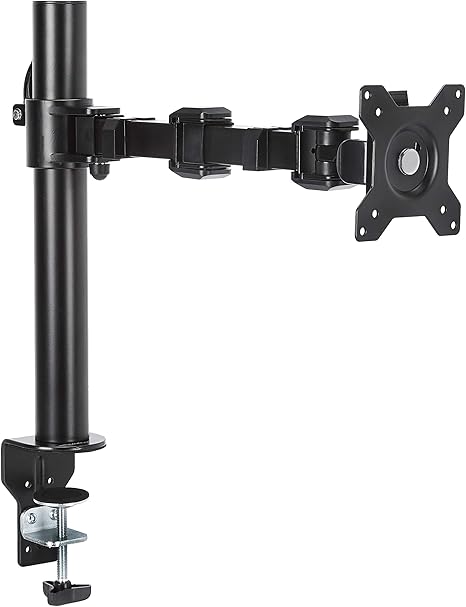 Amazonベーシック デュアルモニタースタンド 高さ調節可能アームマウント スチール製 ブラックB076B3Q8JR one option
