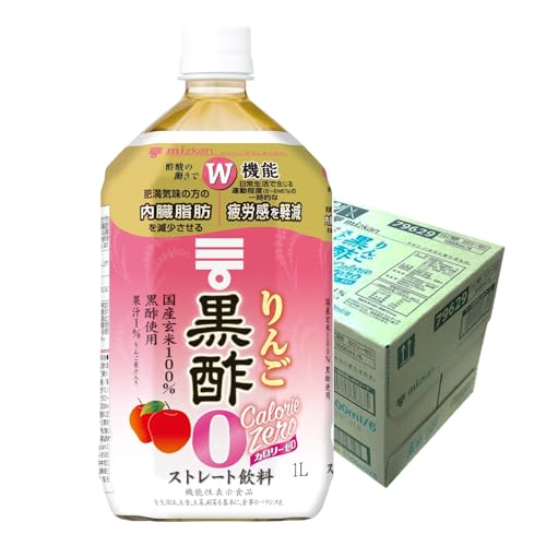 ミツカン りんご黒酢 カロリーゼロ 1000ml×6本 機能性表示食品