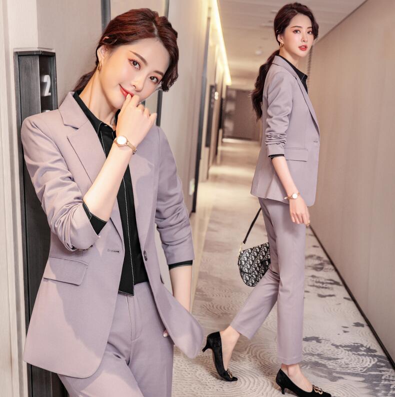 レディース 2点セット ジャケット パンツスーツ 長袖 ストレッチ 大きいサイズ リクルートスーツ ビジネススーツ通勤 洗える セットアップ オールシーズン 40代 30代 高級感 上