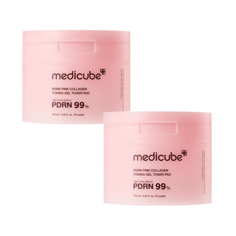 PDRN ピンク コラーゲン トニング ゲル トナー パッド 120ml 70枚 2個